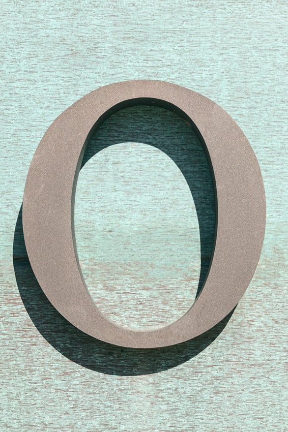 Metal Capital Letter O